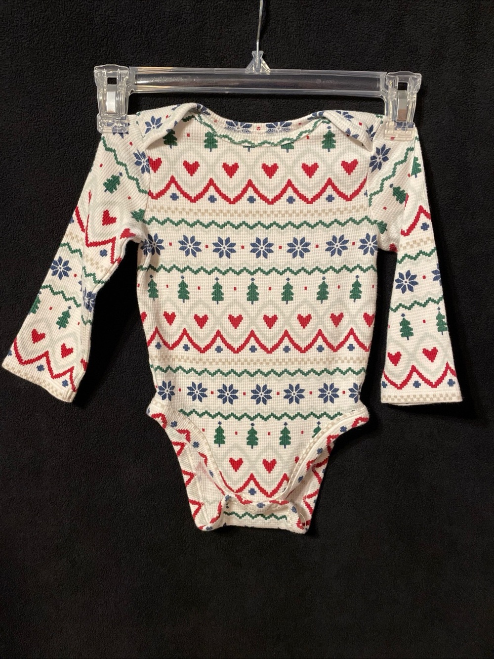 jumping beans Holiday One-Piece with Red, Green & Blue Motifs